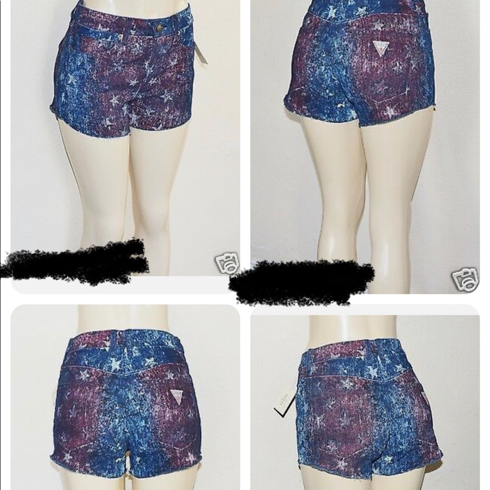High rise booty jean shorts